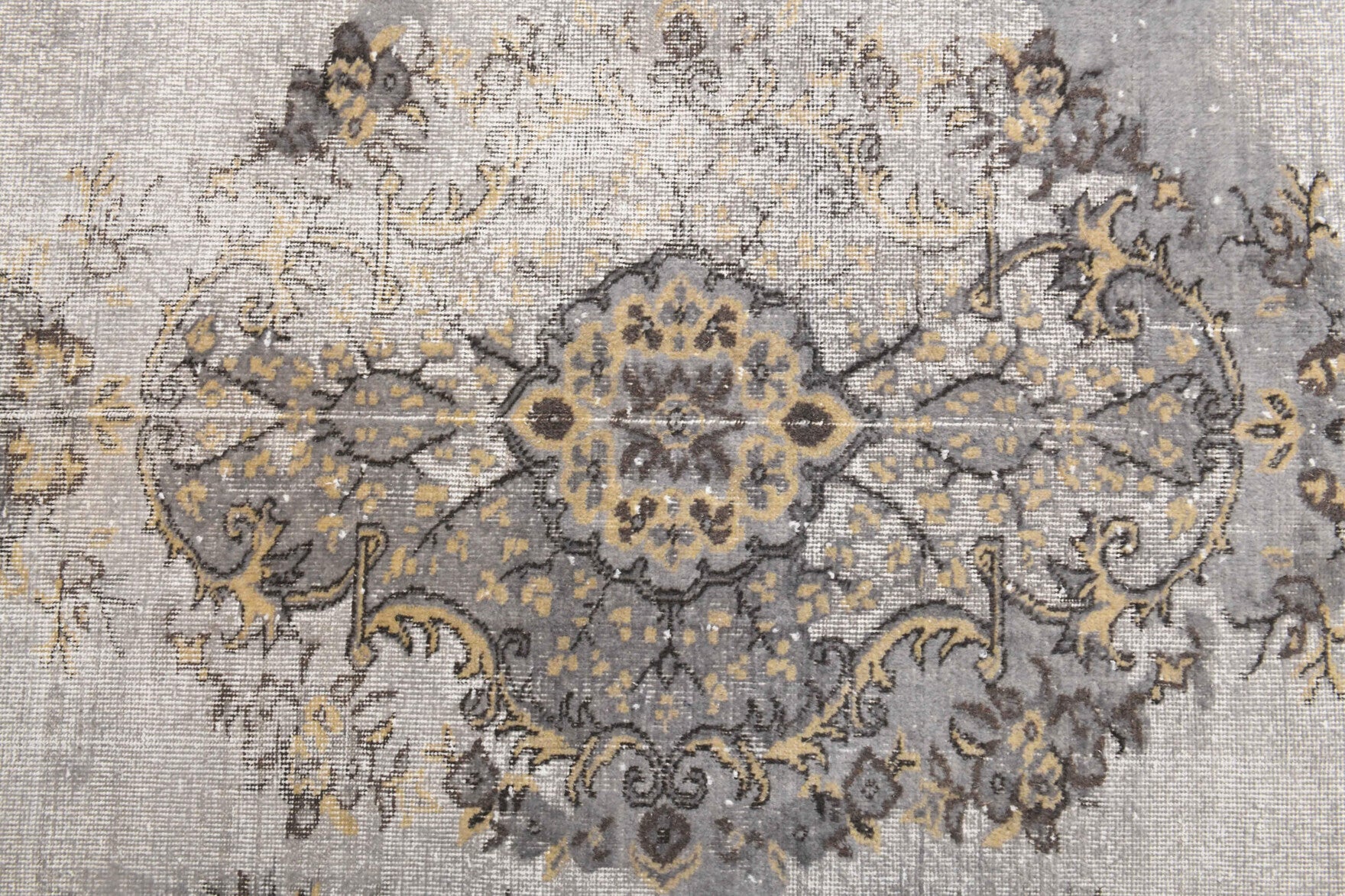 Handmade wool rug from Anatolia, Turkey – Distressed Oriental Vintage Area Rug 6'6" x 10'6"