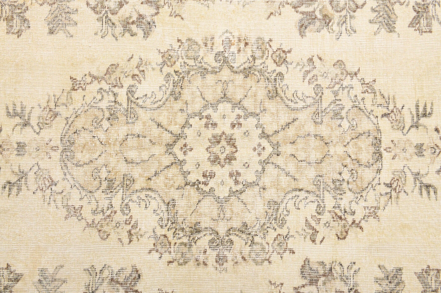 193x285 cm vintage Anatolian area rug – Denizbahce, low pile, wool