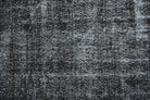 Solid Black Vintage Anatolian  Rug