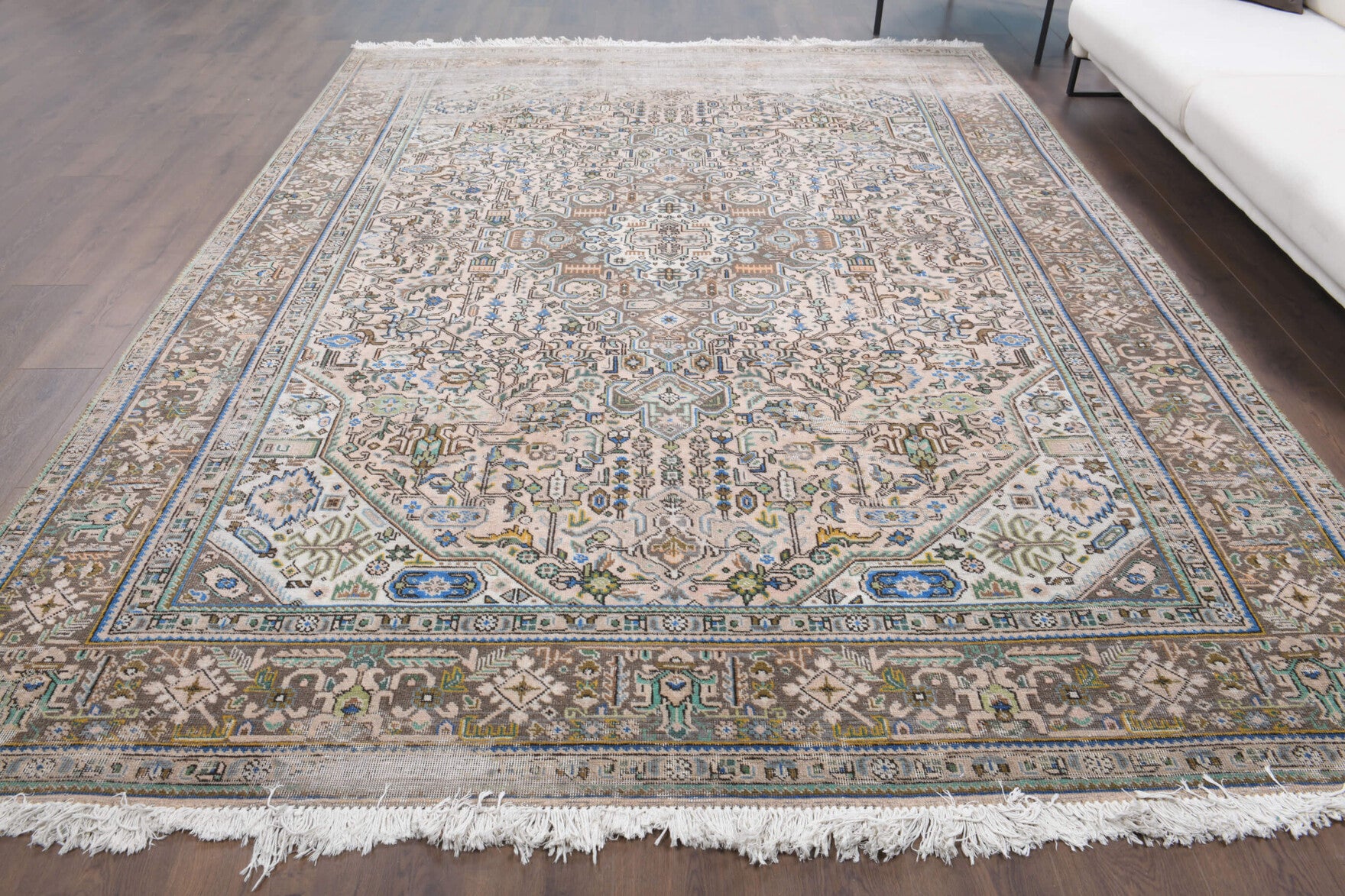 One-of-a-kind 1970s Persian vintage area rug in wool, 8'2" x 11'4"