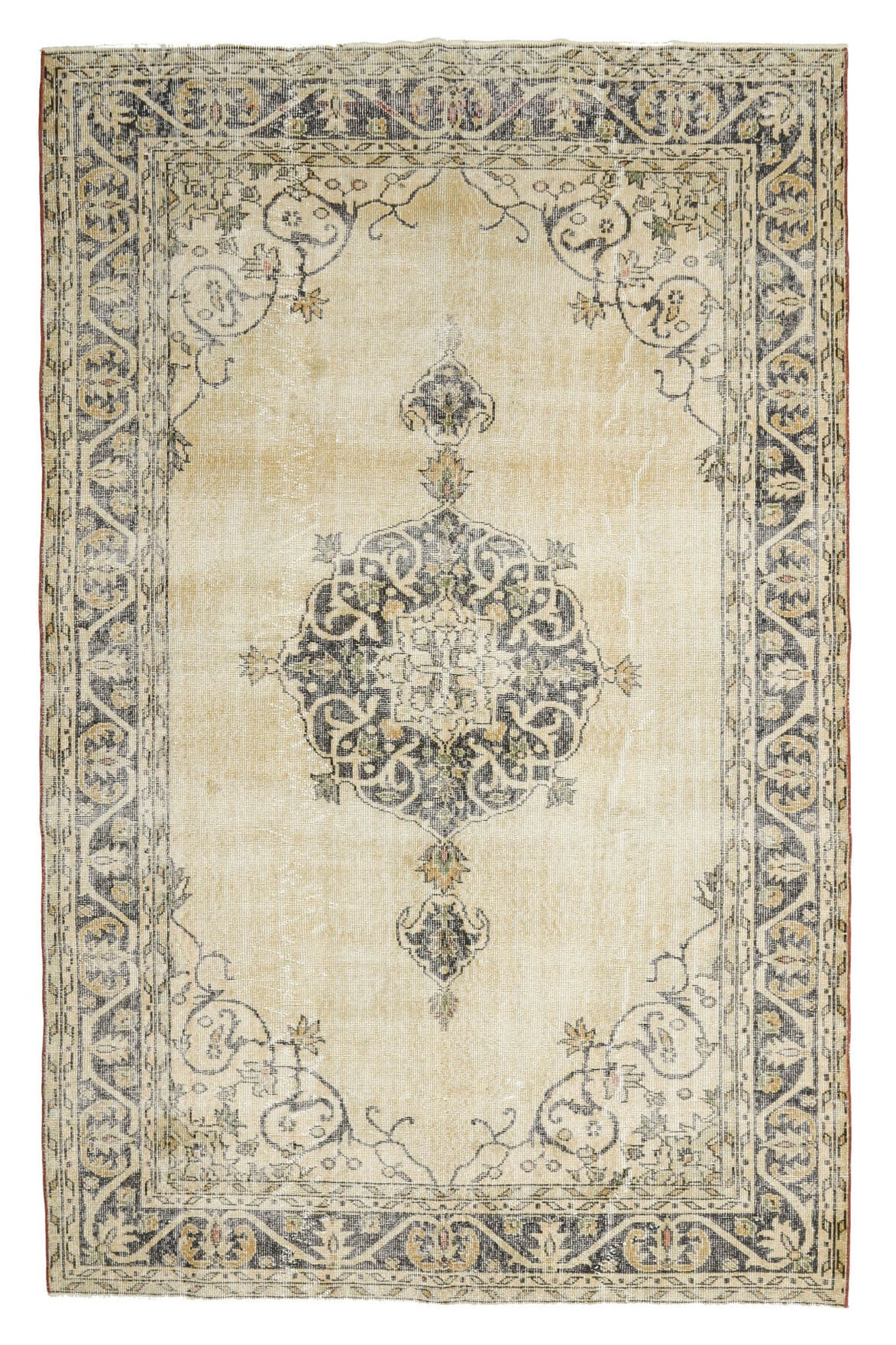 Mid 20th Century Antique Oushak Wool Rug