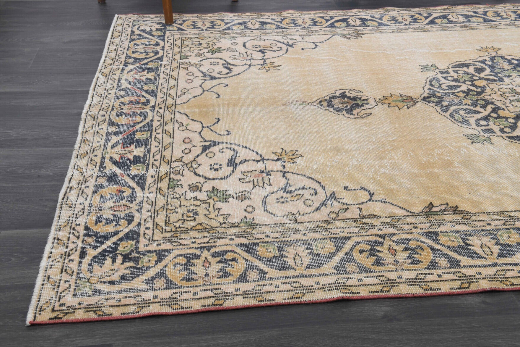 Mid 20th Century Antique Oushak Wool Rug
