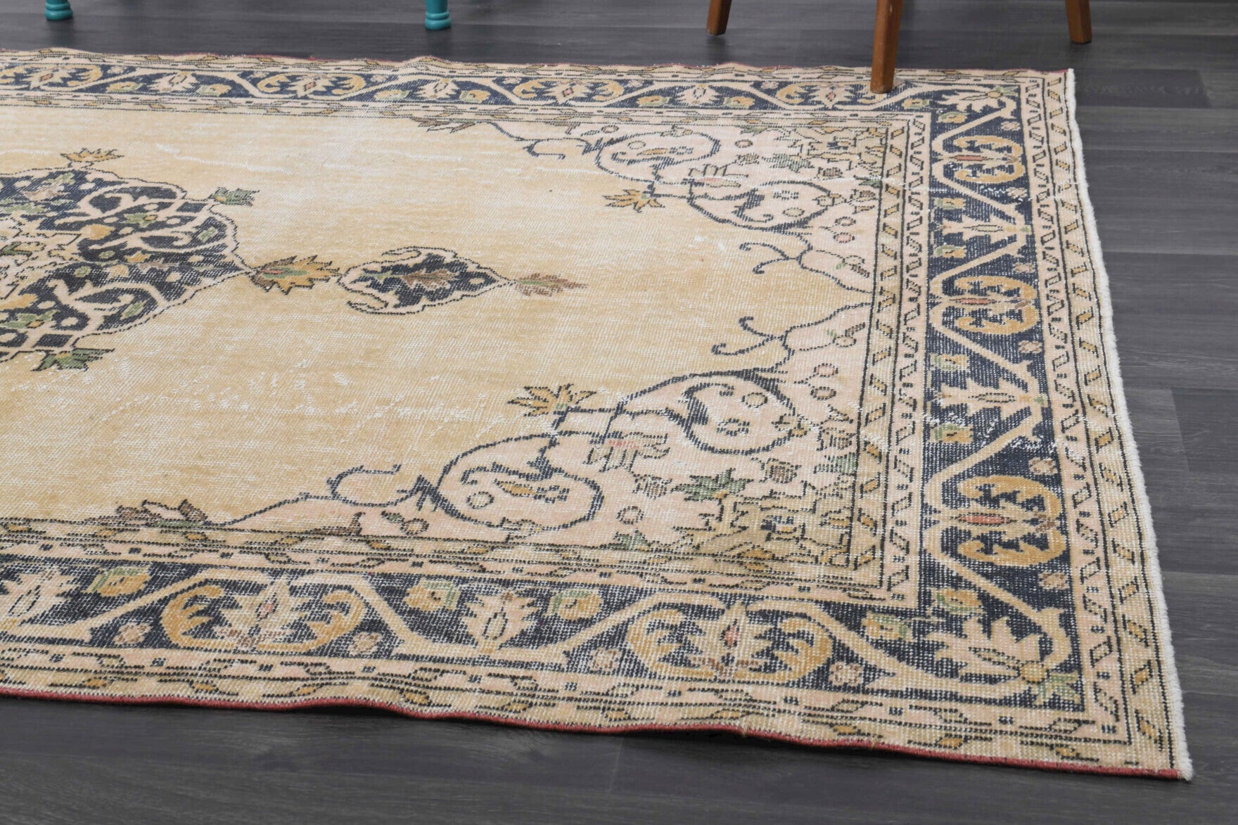 Mid 20th Century Antique Oushak Wool Rug