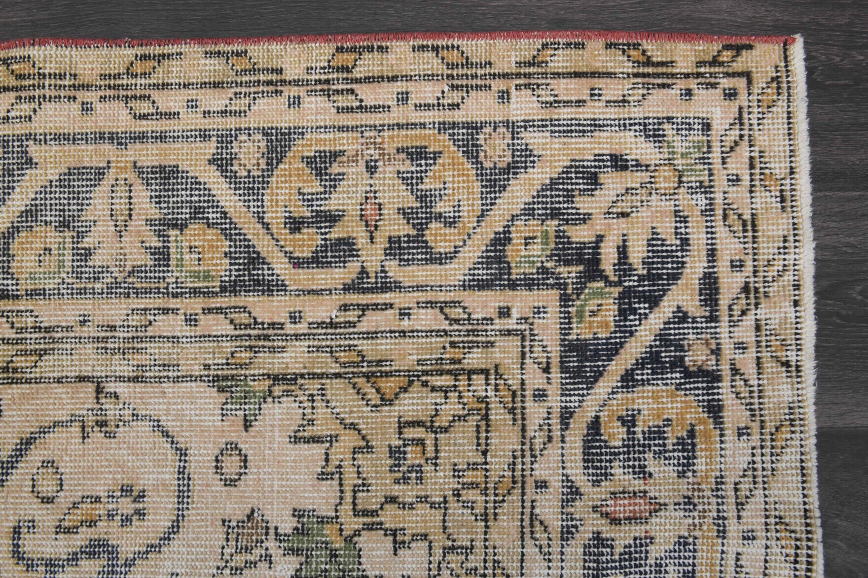 Mid 20th Century Antique Oushak Wool Rug