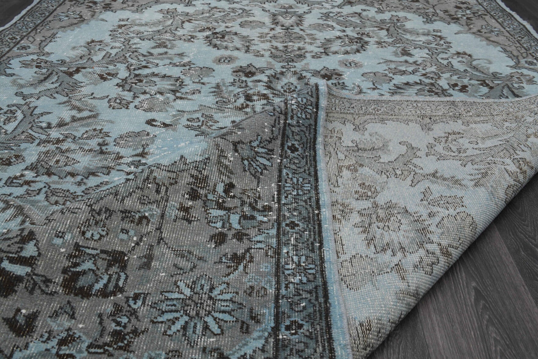Oriental Blue Turkish Anatolian Area Rug