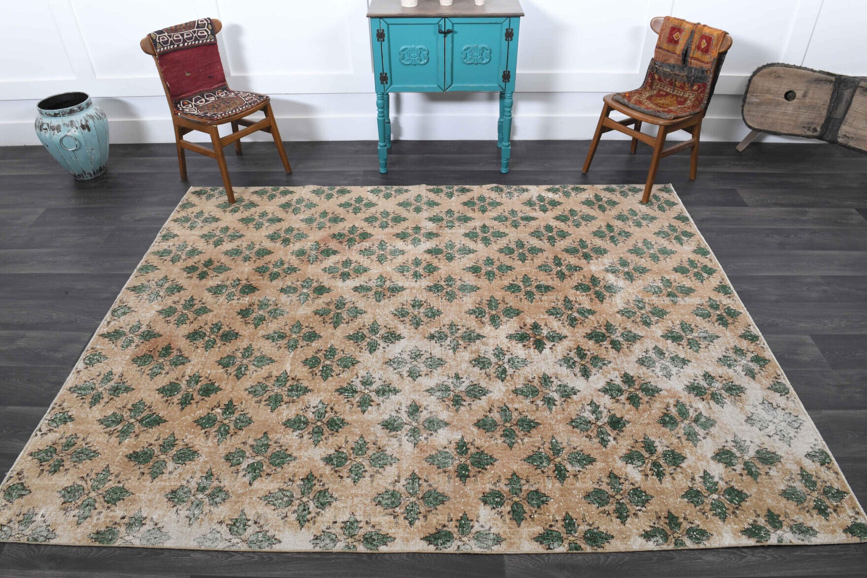 Autumn Leaves - Vintage Turkish Hereke Area Rug