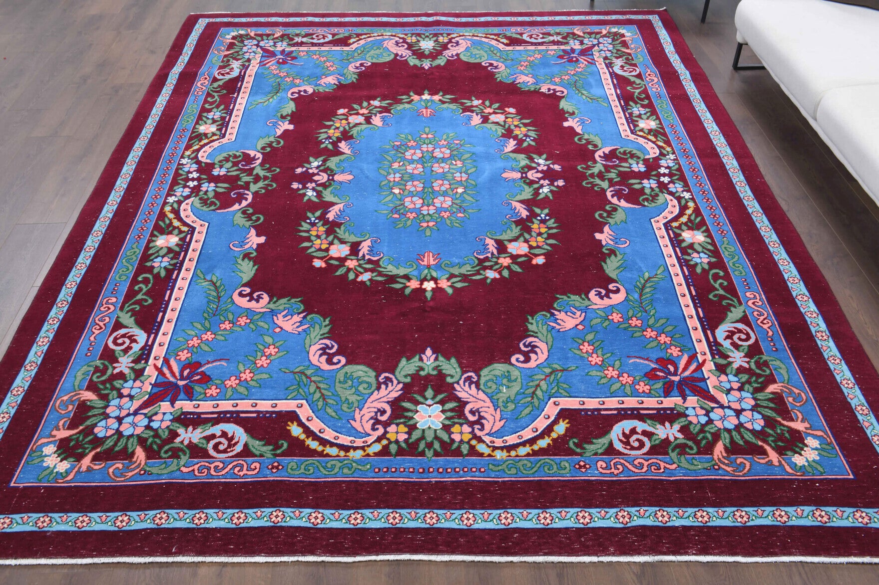 One-of-a-kind 1970s Anatolian vintage area rug in wool, 9'1" x 11'5"