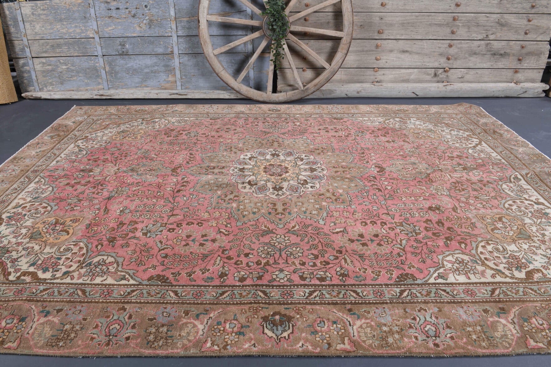 One-of-a-kind 1970s Persian vintage area rug in wool, 7'7" x 10'7"
