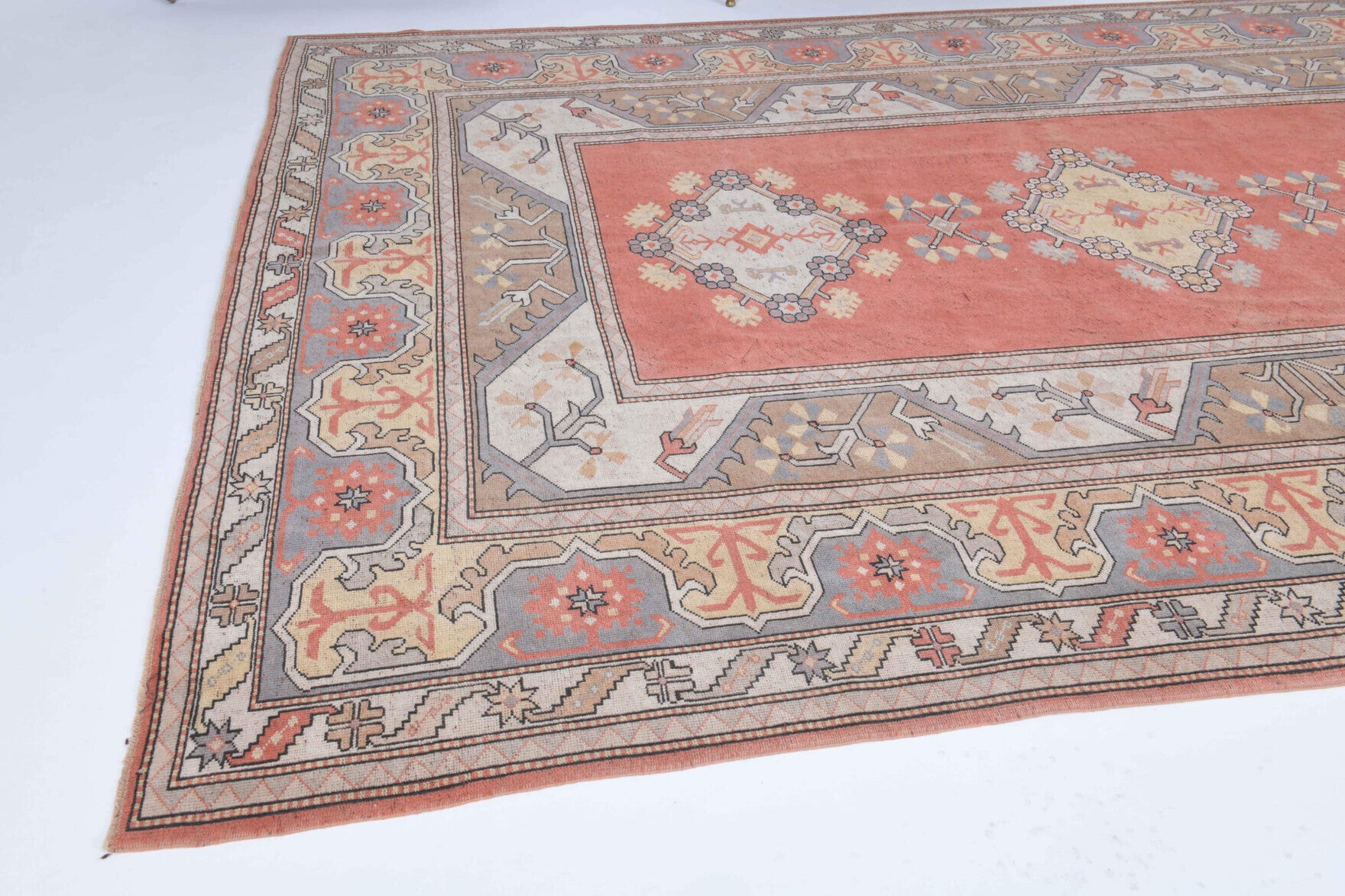 One-of-a-kind 1970s Turkish vintage area rug in wool, 8'6" x 11'6"