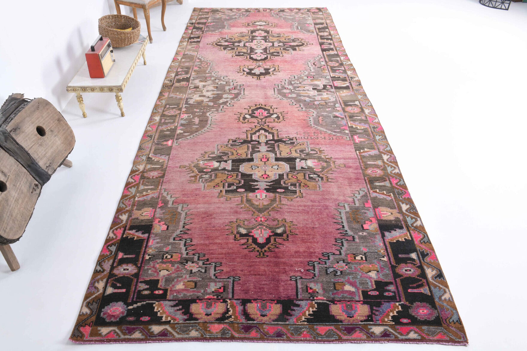 Persian Vintage Oversized Wide Runner Rug