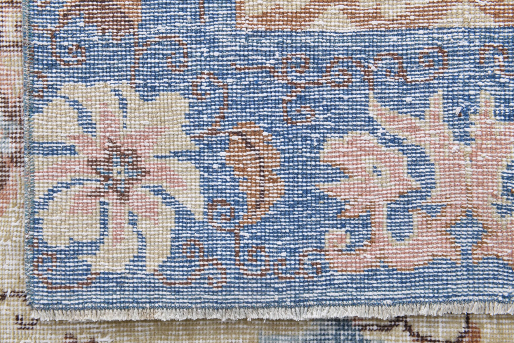 Petromira – vintage oriental and bordered rug for living room or bedroom, 7'7" x 11'2" (230x340 cm)