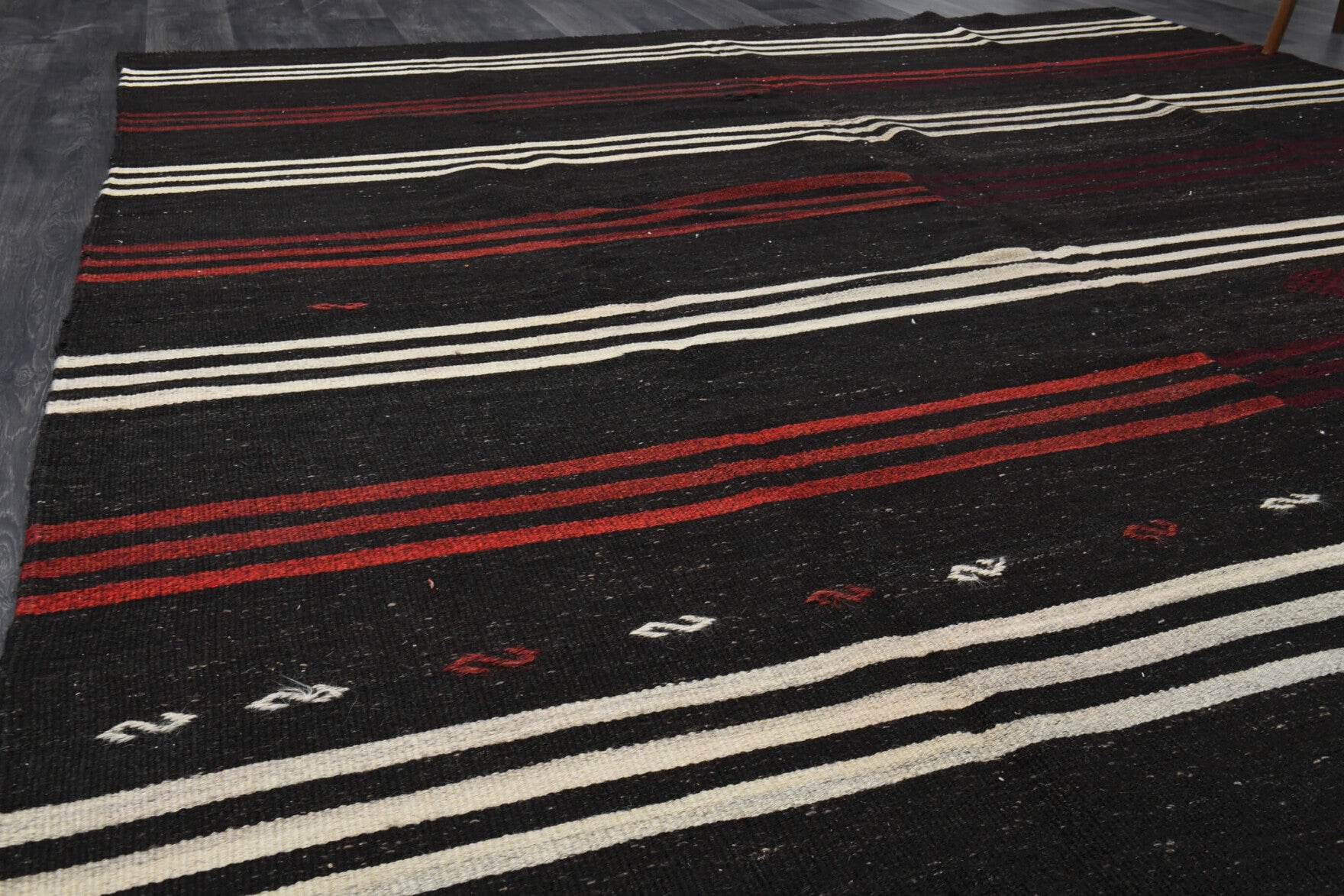 275x400 cm vintage Anatolian kilim rug – Yildizsel, flatweave, wool