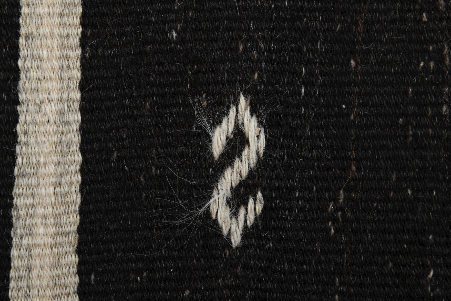 Handwoven flatweave wool kilim from Anatolia, Turkey – Striped Kilim Rug 9' x 13'1"