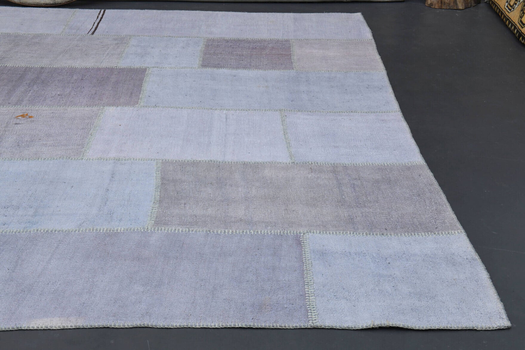 300x393 cm vintage patchwork Anatolian area rug – Gumusefruz, low pile, wool