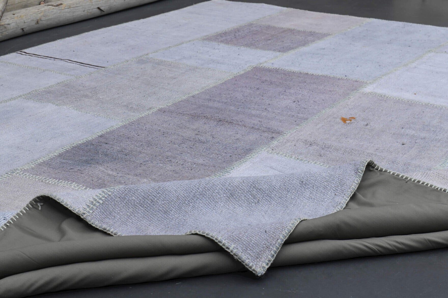 Vintage Oversize Area Patchwork Rug in wool – 1970s piece from Anatolia, Turkey | Fame Rugs