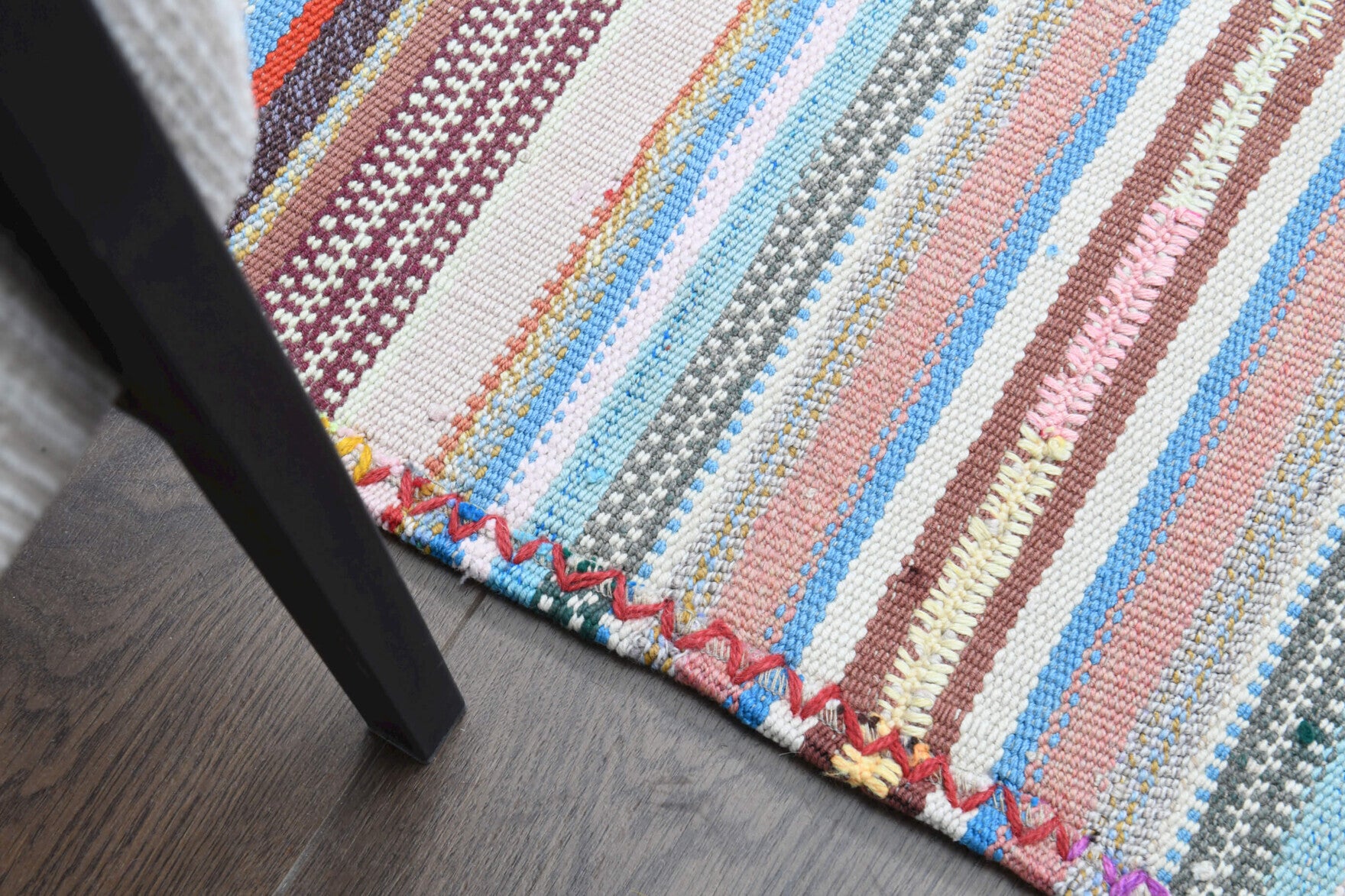 Vintage Oversized Area Kilim Rug