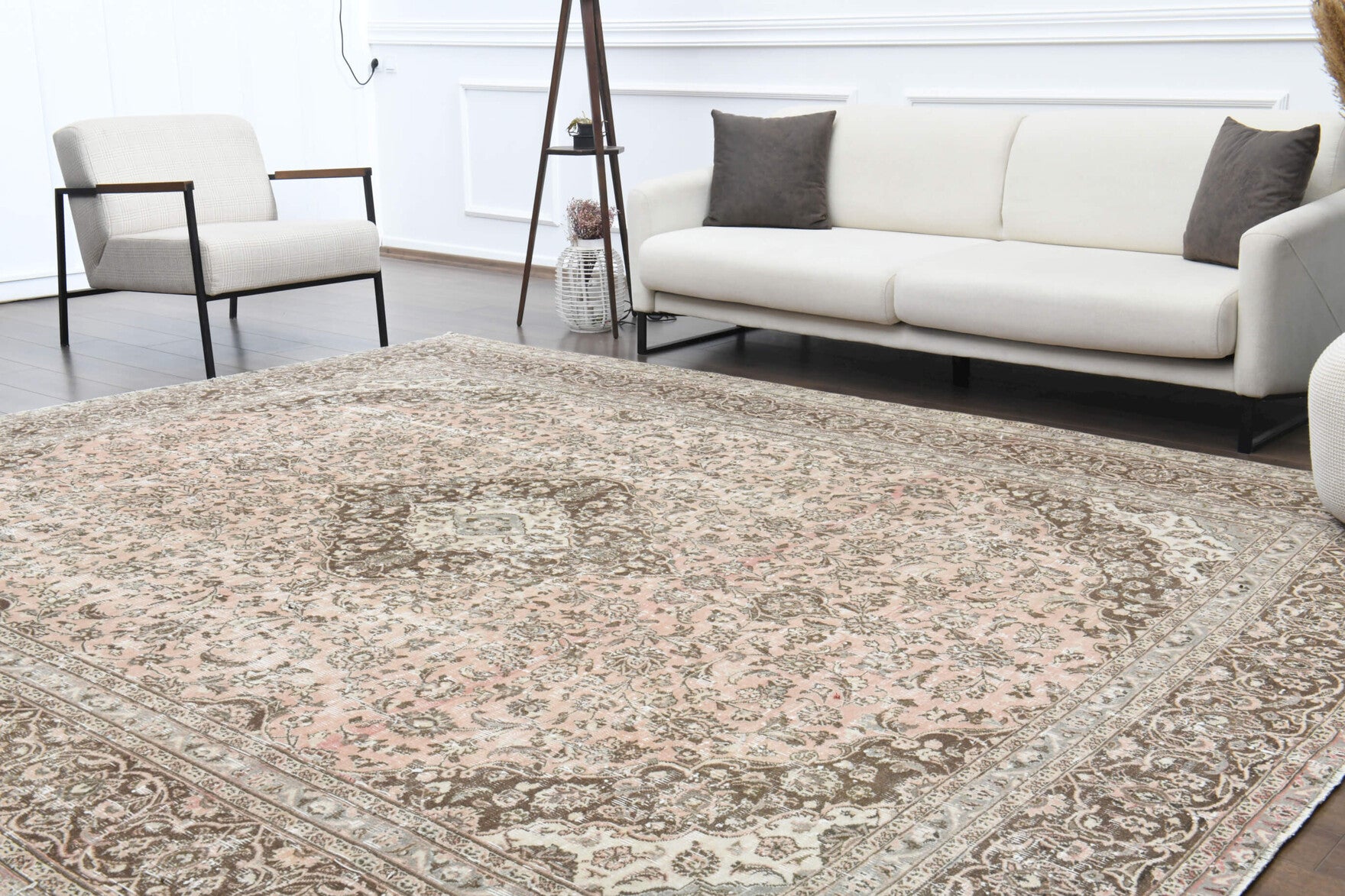 One-of-a-kind 1970s Persian vintage area rug in wool, 9'7" x 11'4"