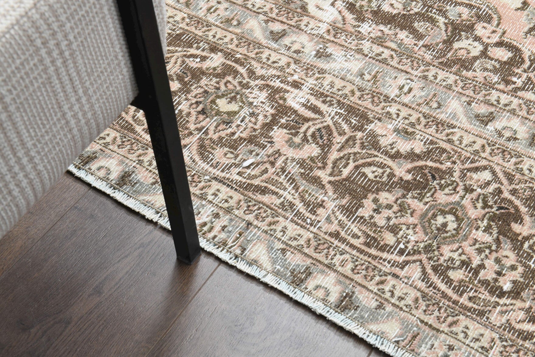 Handmade wool rug from Kashan / Iran – Persian Kashan Vintage Oversized Rug 9'7" x 11'4"