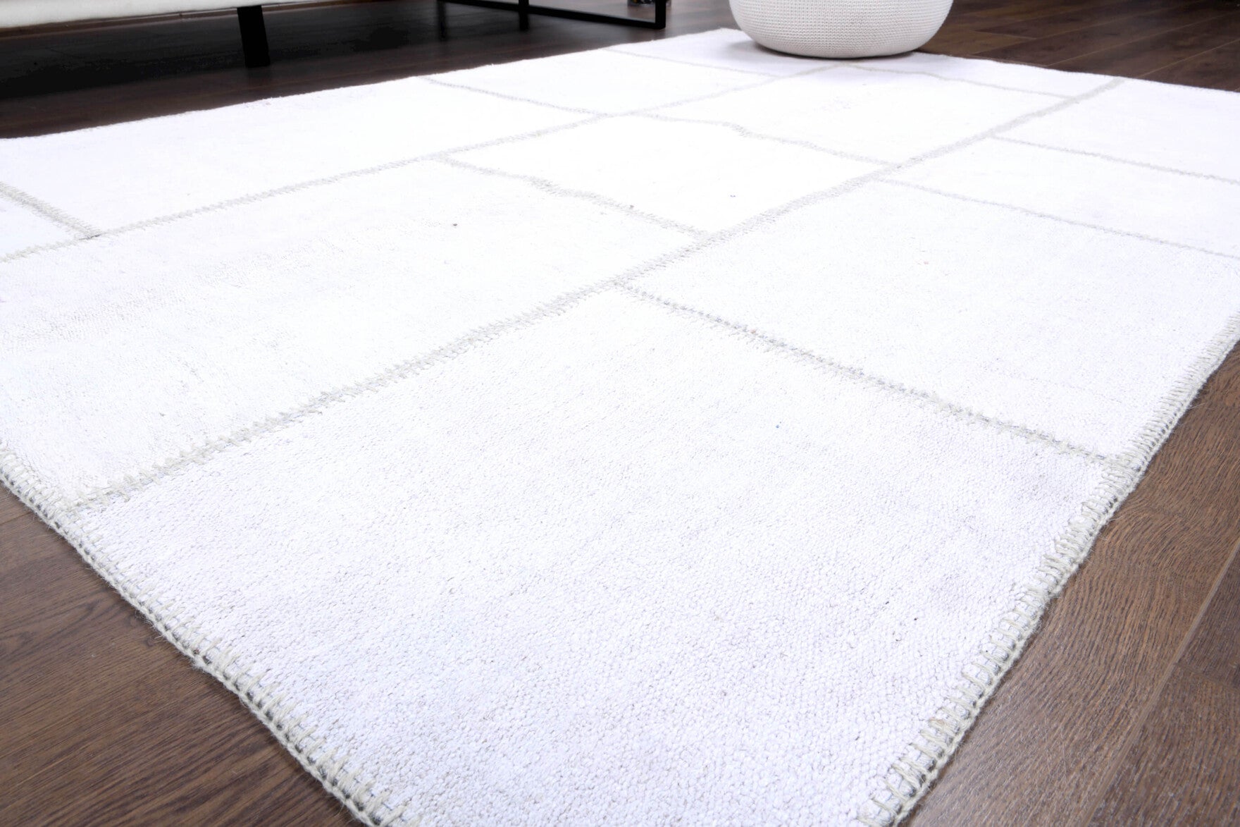 150x210 cm vintage patchwork Anatolian area rug – Cerensultan, low pile, wool