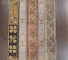 One-of-a-kind 1970s Anatolian vintage patchwork runner rug in wool, 2'7" x 10'10"