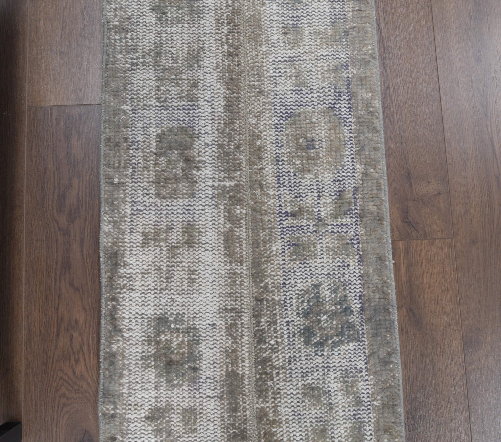 One-of-a-kind 1970s Anatolian vintage patchwork runner rug in wool, 1'8" x 9'10"