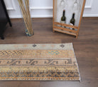 Authentic Anatolian vintage patchwork runner rug (1970s) with ikat design – one-of-a-kind at Fame Rugs