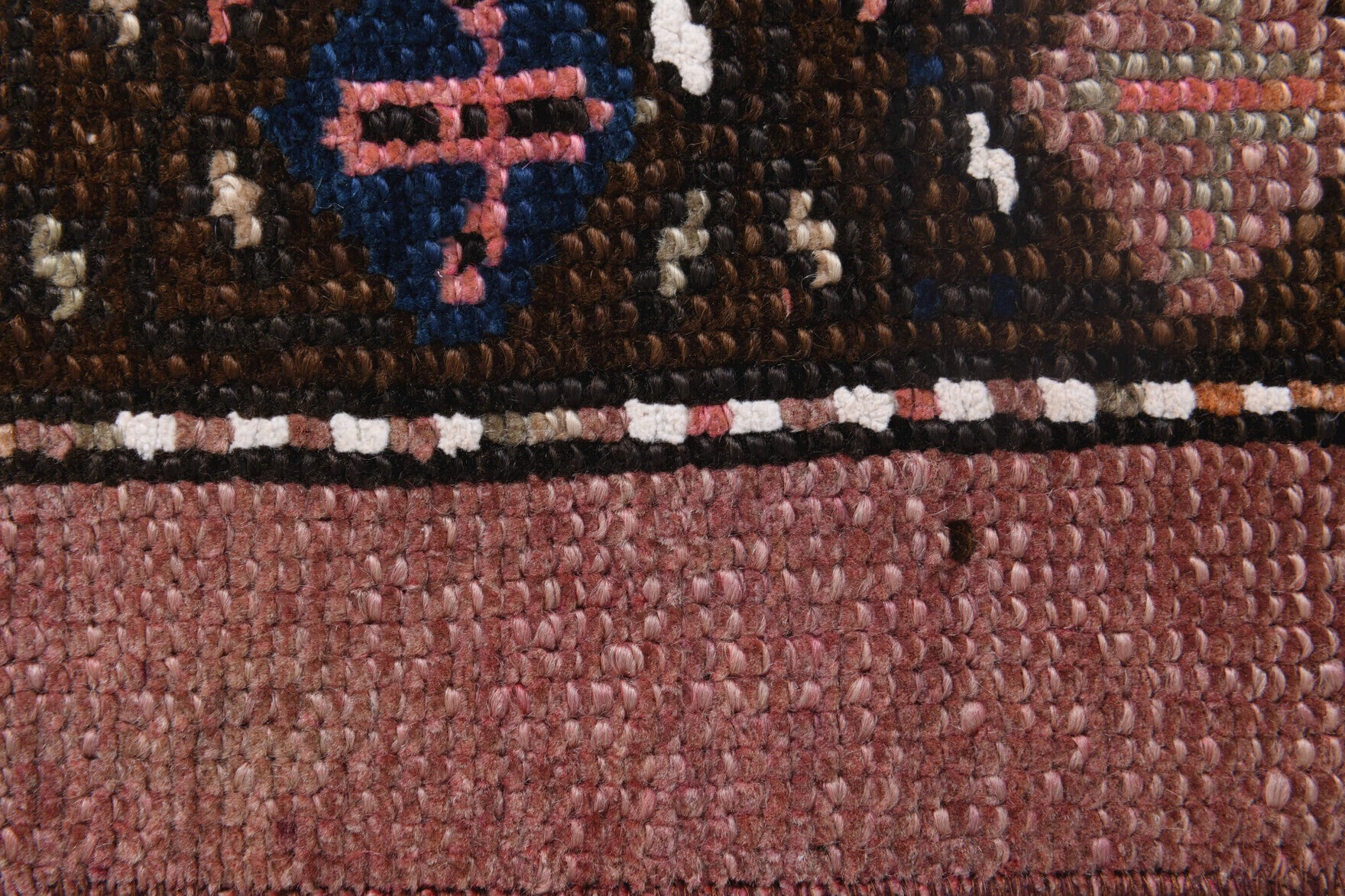 55x189 cm vintage patchwork Anatolian runner rug – Polypelia, low pile, wool