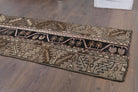 49x235 cm vintage patchwork Anatolian runner rug – Mujganpezir, low pile, wool