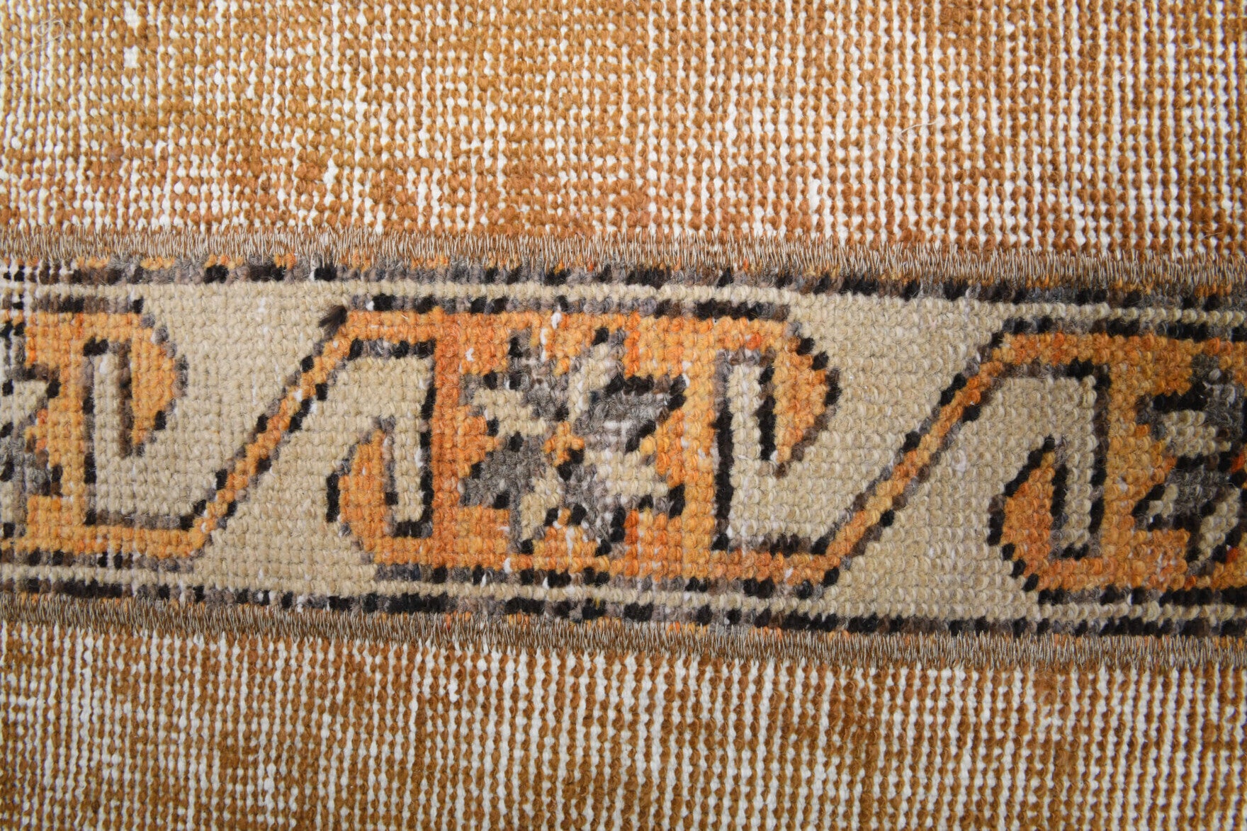 One-of-a-kind 1970s Anatolian vintage patchwork runner rug in wool, 1'10" x 6'5"