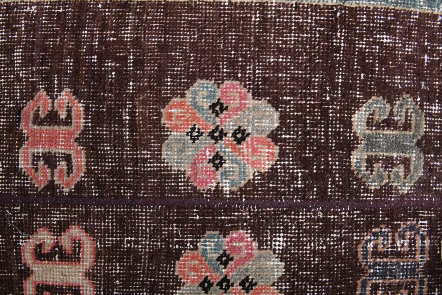 One-of-a-kind 1970s Anatolian vintage patchwork runner rug in wool, 2'8" x 8'10"