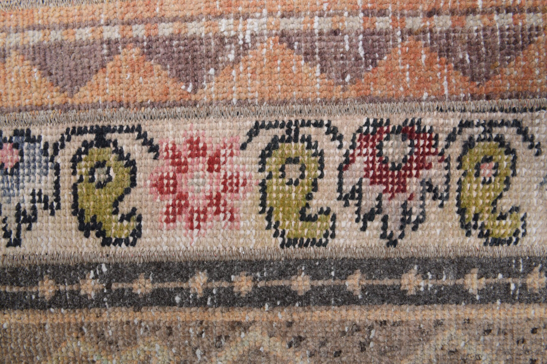 One-of-a-kind 1980s Anatolian vintage patchwork area rug in wool, 2' x 4'3"