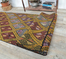 3x7 Vintage Handwoven Geometric Anatolian Runner Rug