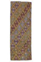 3x7 Vintage Handwoven Geometric Anatolian Runner Rug