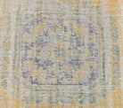 Faded Yellow Vintage Oushak Runner Rug