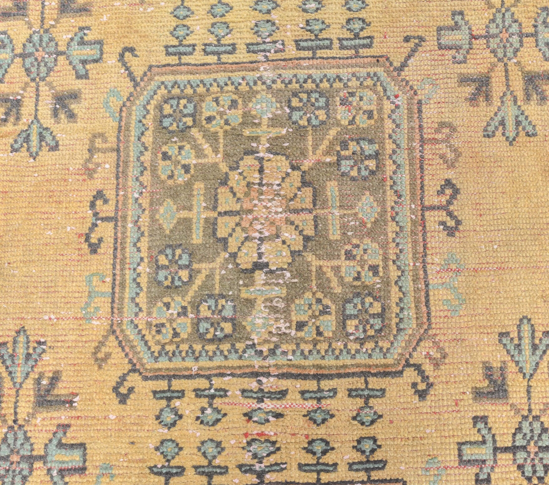 Vintage Runner Orange Oushak Rug