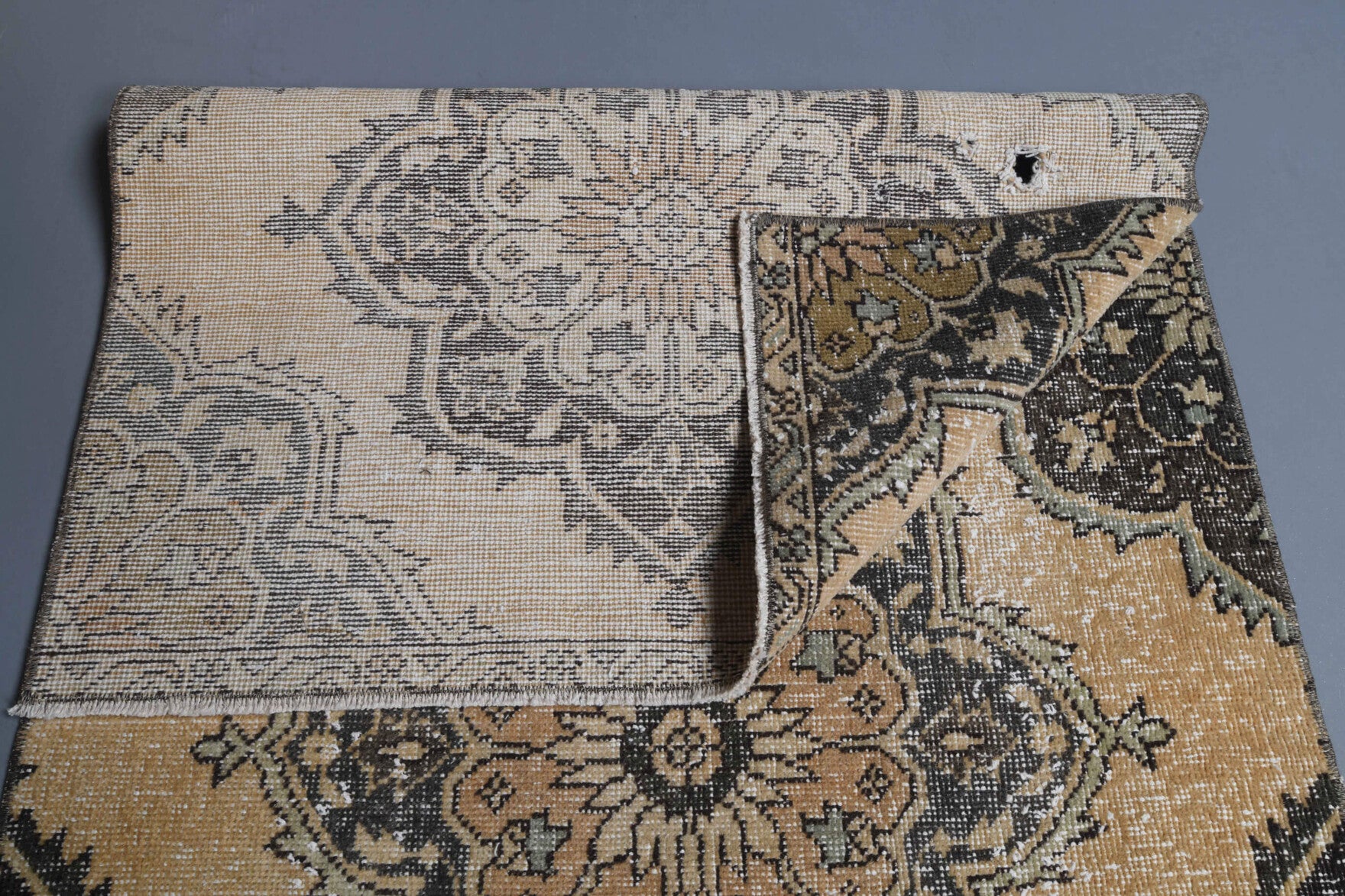 Oushak Vintage Runner Rug