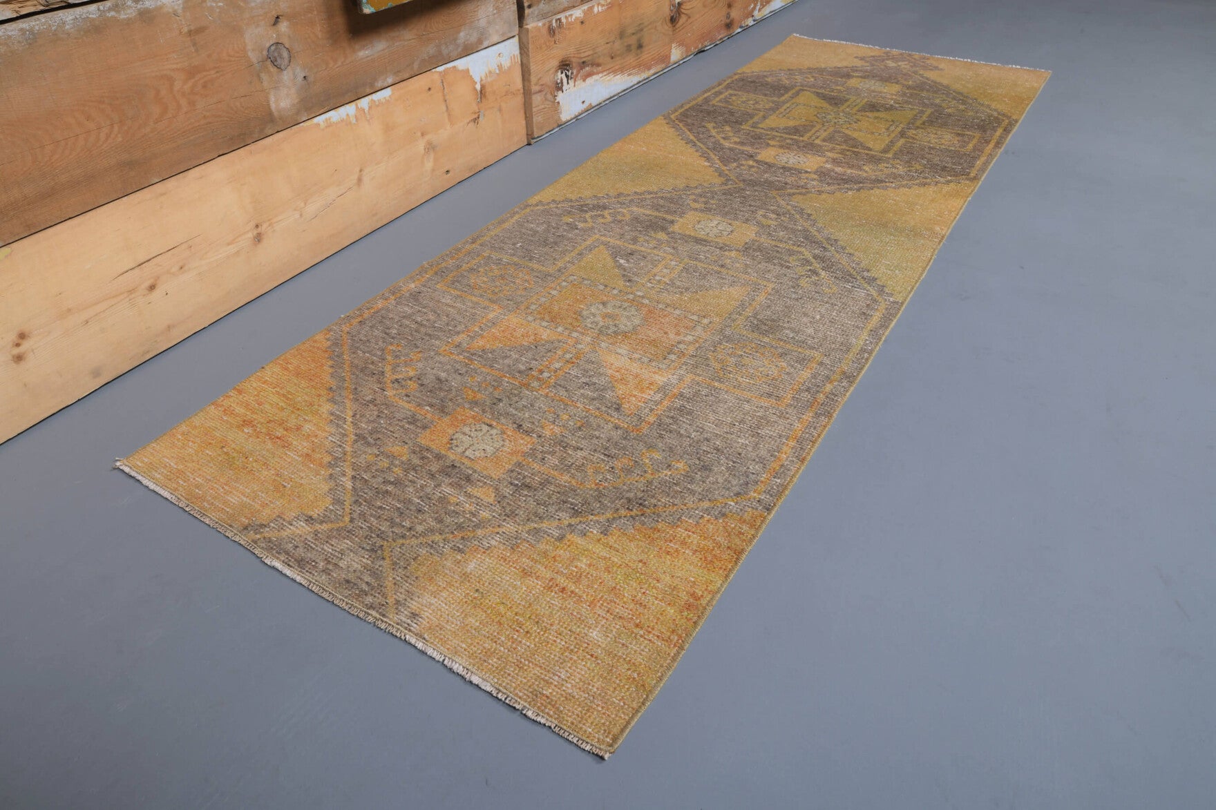 Vintage Oushak Runner Rug - 27089