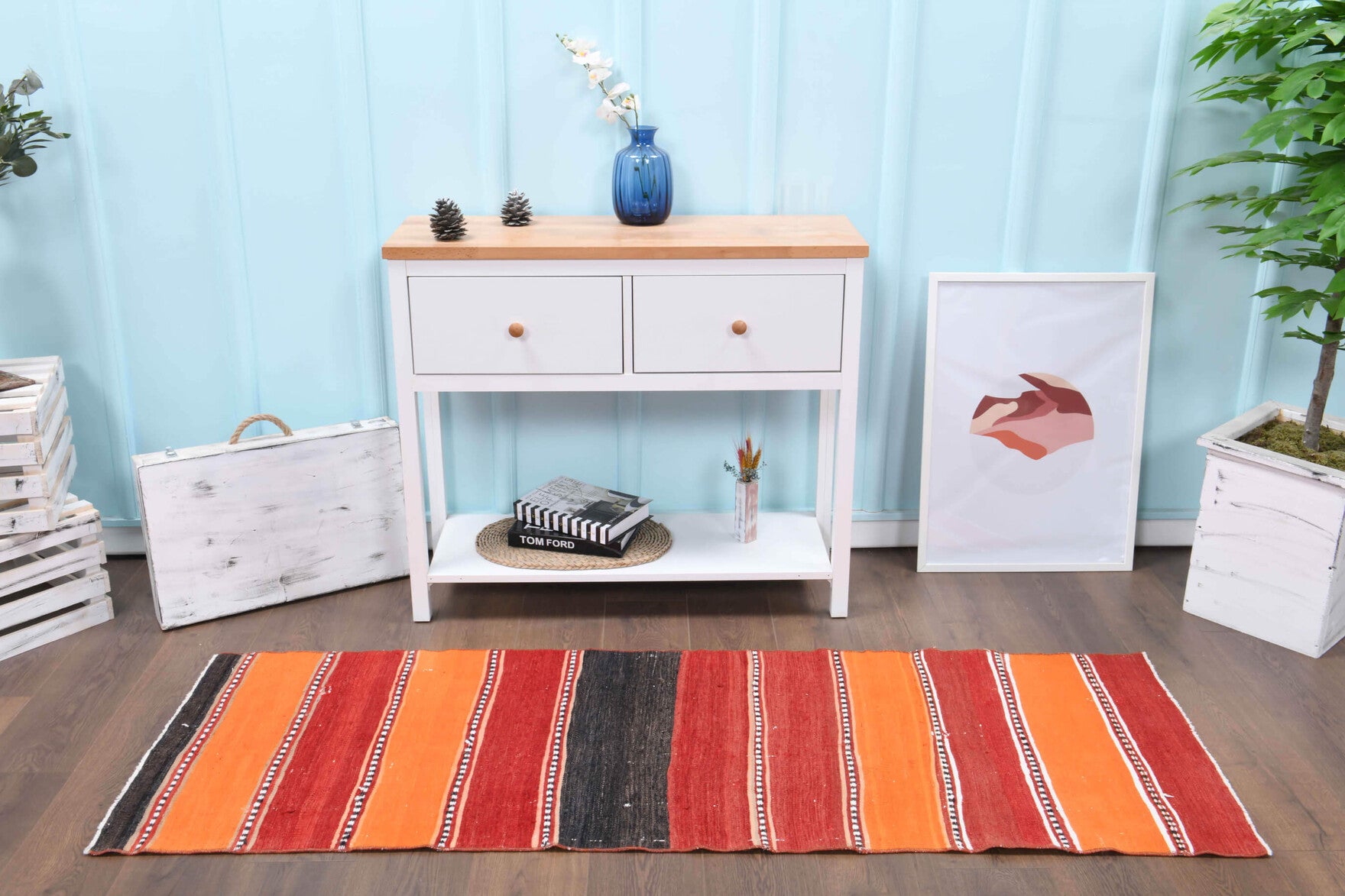 Vintage Oushak Runner Rug