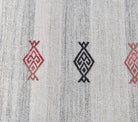 Vintage White Kilim Runner Rug
