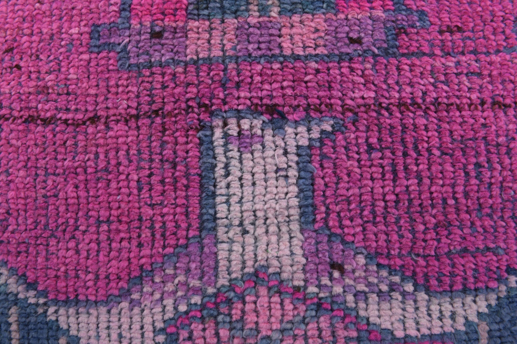 Hippopelia runner: 1970s handmade Anatolian runner with egyptian motifs and cotton backing