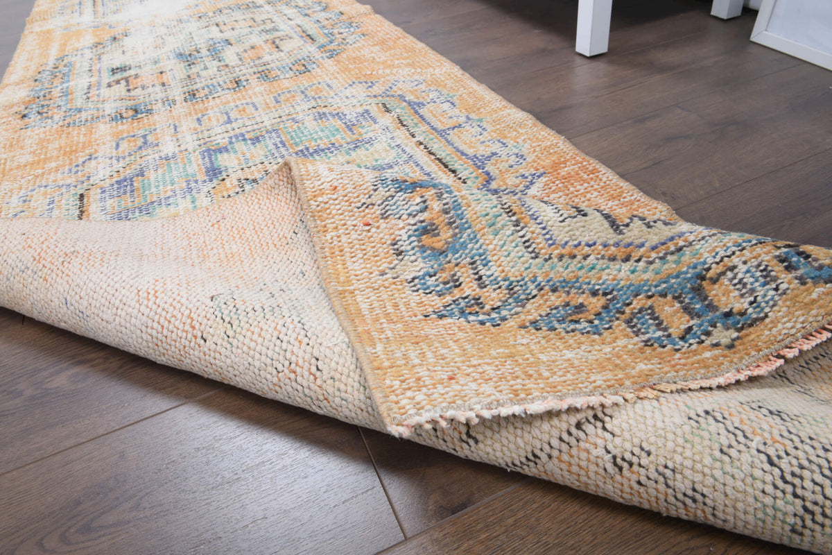 Semi-Antique Oushak Runner Rug
