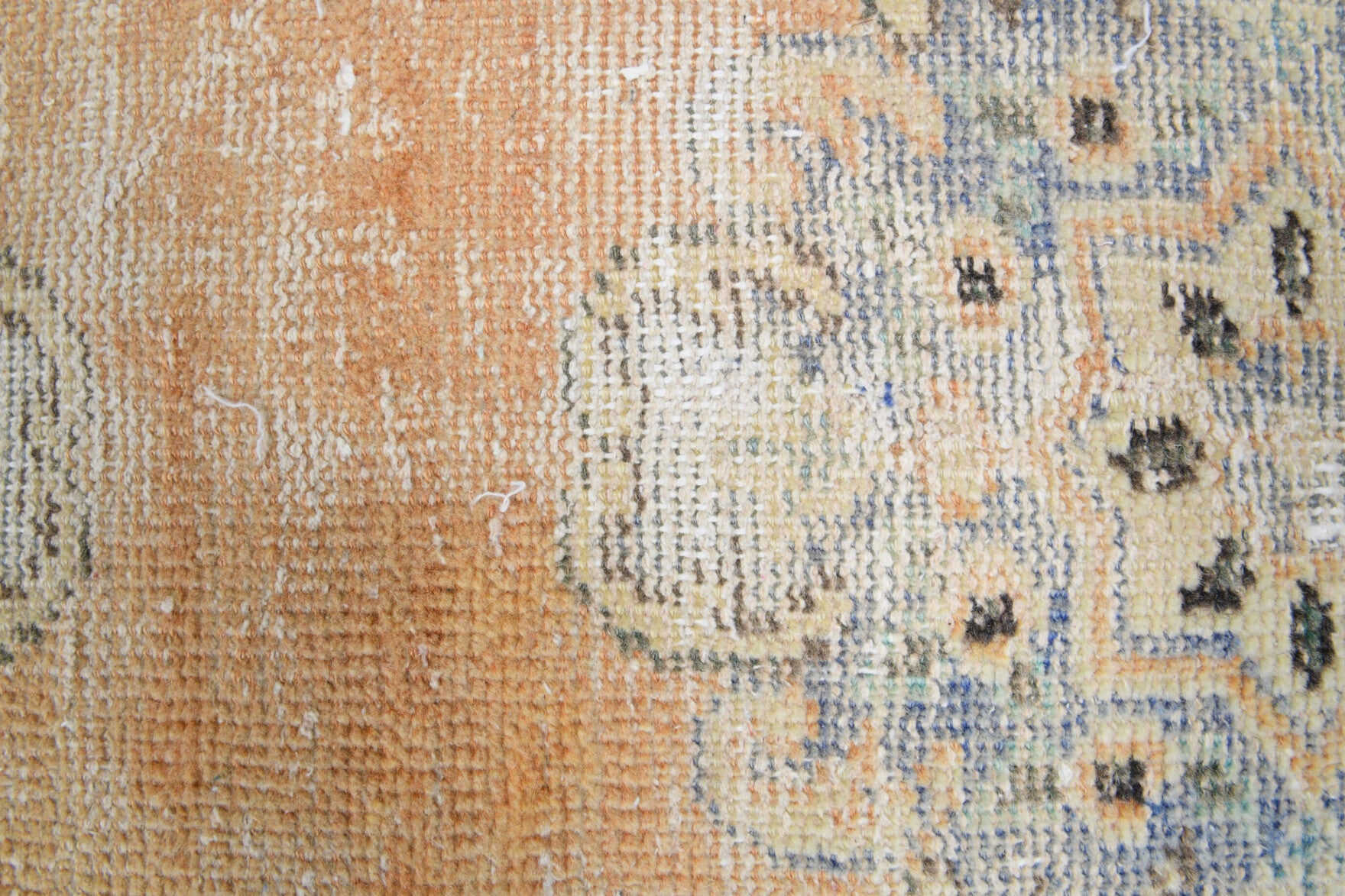 75x324 cm antique washed vintage Anatolian runner rug – Goksugul, low pile, wool