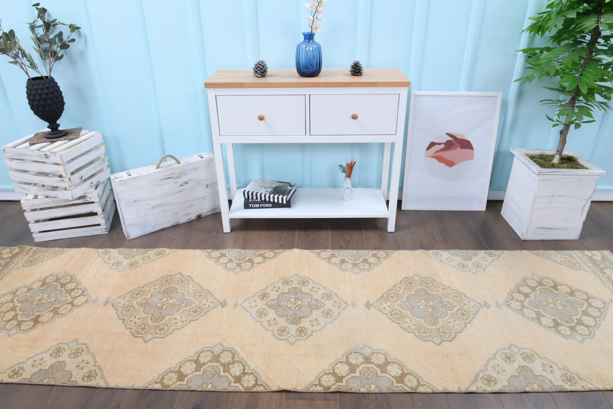 Oushak Vintage Runner Rug - 29467