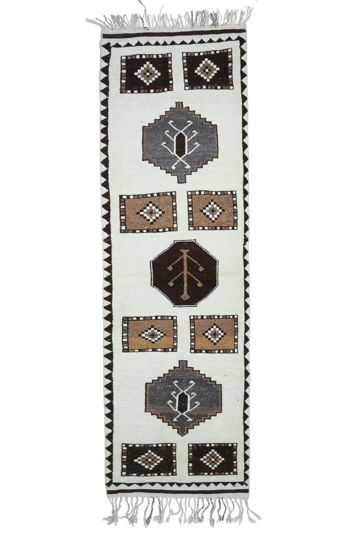 White Vintage Runner Rug