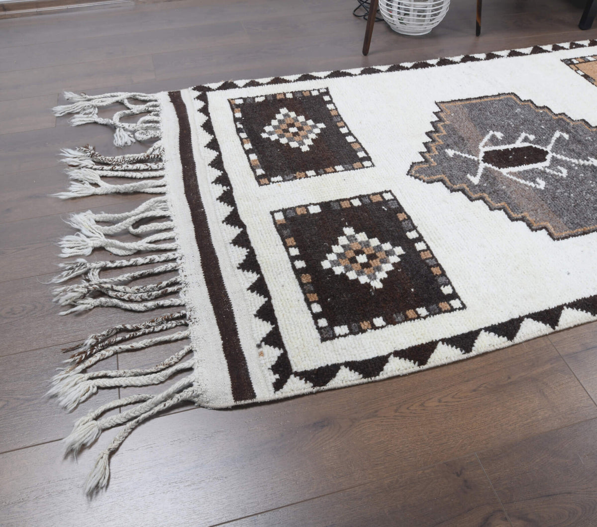 One-of-a-kind 1970s Anatolian vintage runner rug in wool, 3'7" x 12'10"