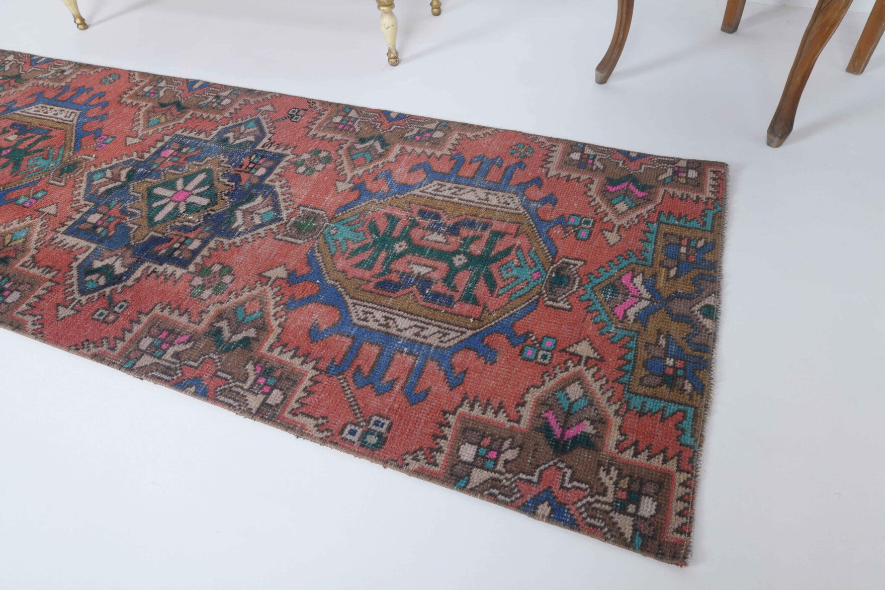 One-of-a-kind 1970s Anatolian vintage runner rug in wool, 2'5" x 8'6"