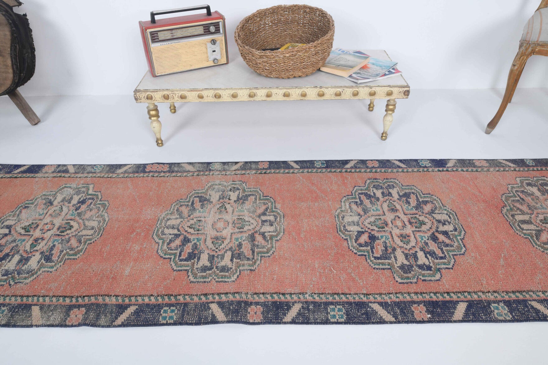 One-of-a-kind 1970s Anatolian vintage runner rug in wool, 2'5" x 8'11"