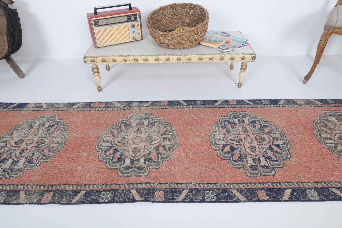 One-of-a-kind 1970s Anatolian vintage runner rug in wool, 2'5" x 8'11"