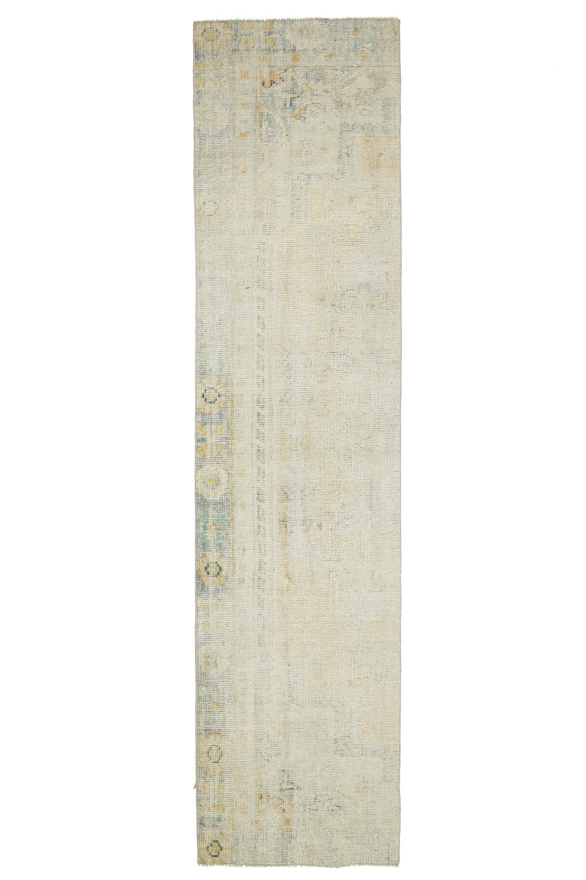 Vintage Turkish Oushak Runner Rug