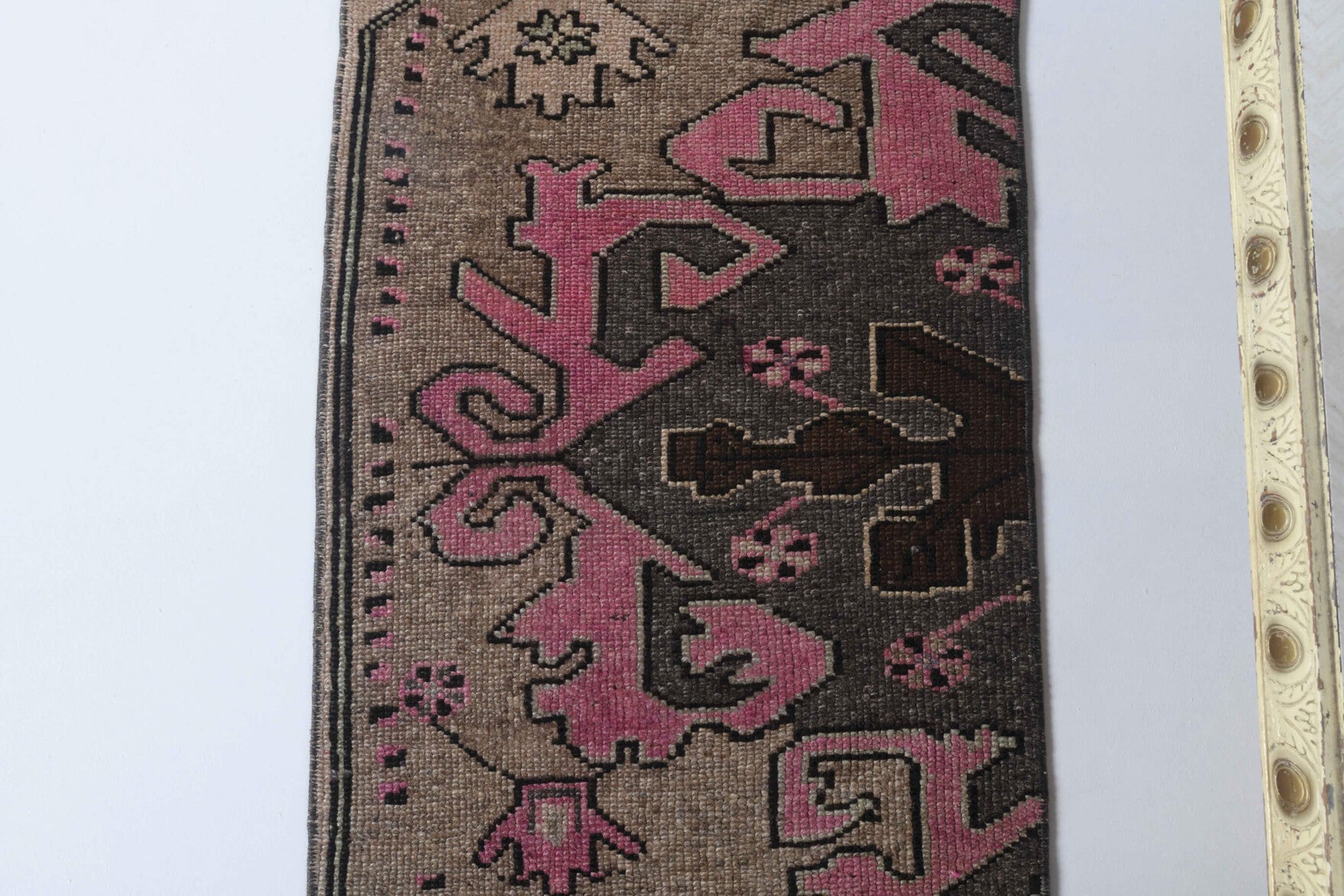 55x155 cm vintage Anatolian runner rug – Elalale, low pile, wool